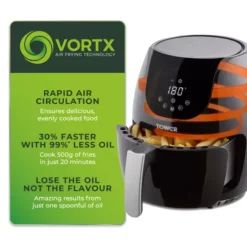 Vortx 4 Litre Digital Air Fryer -Kitchen Supplies Store fit 527