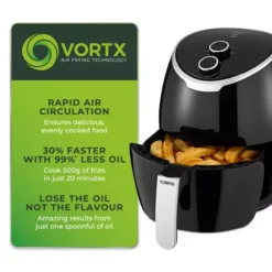 Vortx 4L Manual Air Fryer -Kitchen Supplies Store fit 547