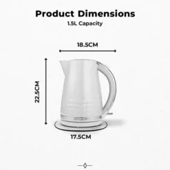 Solitaire 1.5L 3KW Kettle -Kitchen Supplies Store fit 576