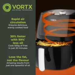Vortx Vizion 7 Litre Manual Air Fryer -Kitchen Supplies Store fit 590