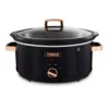 Rose Gold 6.5 Litre Slow Cooker Black And Rose Gold -Kitchen Supplies Store fit 618
