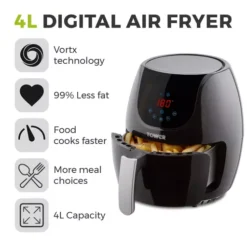 Vortx 4.3 Litre Digital Air Fryer -Kitchen Supplies Store fit 68
