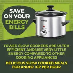 1.5 Litre Stainless Steel Slow Cooker 15 1.5 Litre Stainless Steel Slow Cooker -Kitchen Supplies Store fit 684