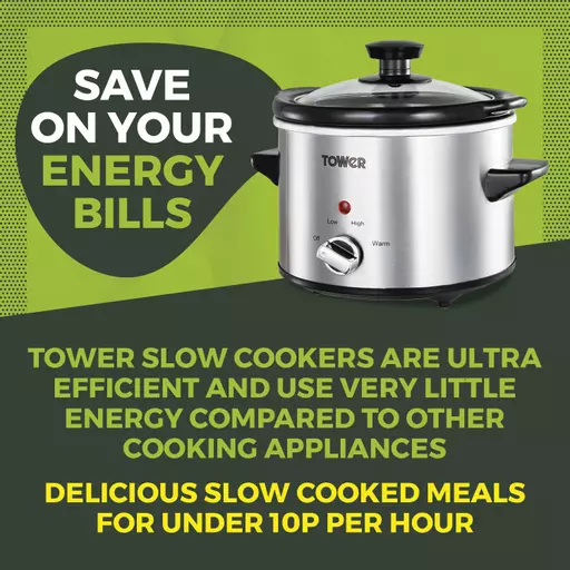 1.5 Litre Stainless Steel Slow Cooker 5 1.5 Litre Stainless Steel Slow Cooker - Image 3