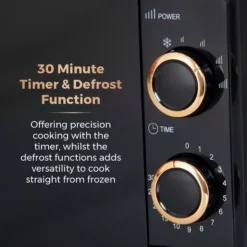 Rose Gold 700W 17 Litre Manual Microwave -Kitchen Supplies Store fit 698