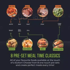 Vortx Platinum 13L Air Fryer Oven With Steam Cooking Functions -Kitchen Supplies Store fit 7