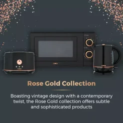Rose Gold 700W 17 Litre Manual Microwave -Kitchen Supplies Store fit 701