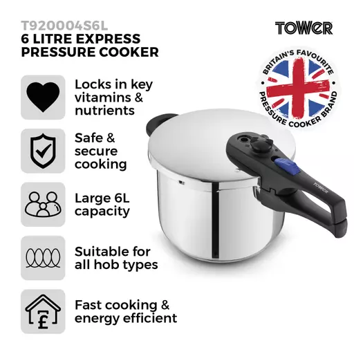 6L/22cm Pressure Cooker 4 6L/22cm Pressure Cooker - Image 2
