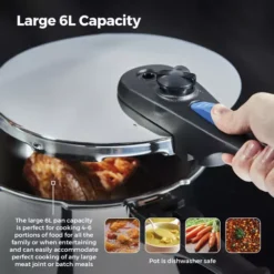 6L/22cm Pressure Cooker 17 6L/22cm Pressure Cooker -Kitchen Supplies Store fit 710