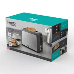 Presto 2 Slice Brushed Stainless Steel Toaster -Kitchen Supplies Store fit 756
