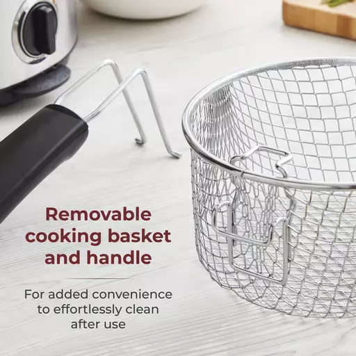 1.5 Litre 1000W Deep Fat Fryer Stainless Steel 8 1.5 Litre 1000W Deep Fat Fryer Stainless Steel - Image 6