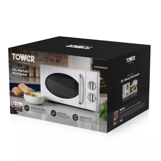 Microwave 20L Manual Microwave White 12 Microwave 20L Manual Microwave White - Image 10