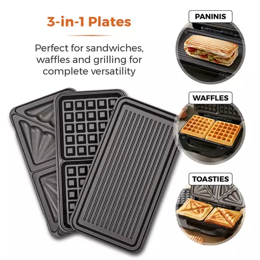 3 In 1 Deep Filled Sandwich Maker 900W 7 3 In 1 Deep Filled Sandwich Maker 900W - Image 5