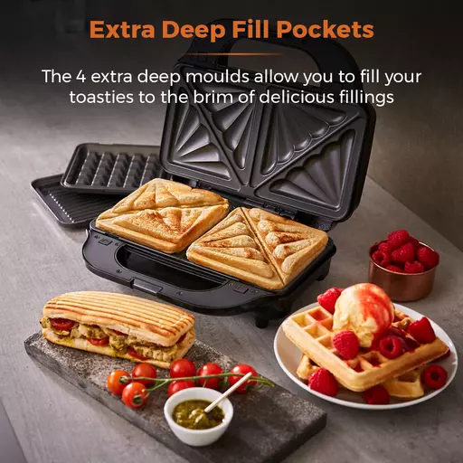 3 In 1 Deep Filled Sandwich Maker 900W 8 3 In 1 Deep Filled Sandwich Maker 900W - Image 6