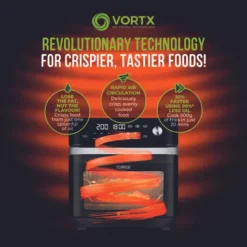 Vortx Platinum 13L Air Fryer Oven With Steam Cooking Functions -Kitchen Supplies Store fit 9