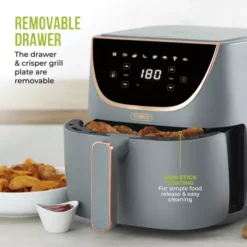 Vortx 6 Litre Colour Air Fryer 20 Vortx 6 Litre Colour Air Fryer -Kitchen Supplies Store fit 929