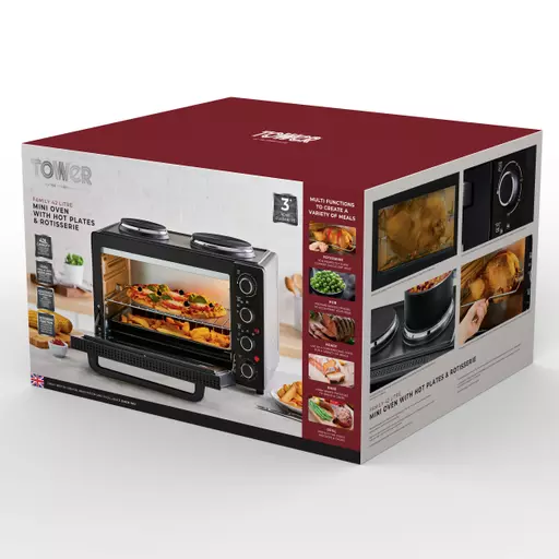 42 Litre Mini Oven With Hot Plates 12 42 Litre Mini Oven With Hot Plates - Image 10